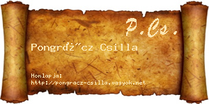 Pongrácz Csilla névjegykártya